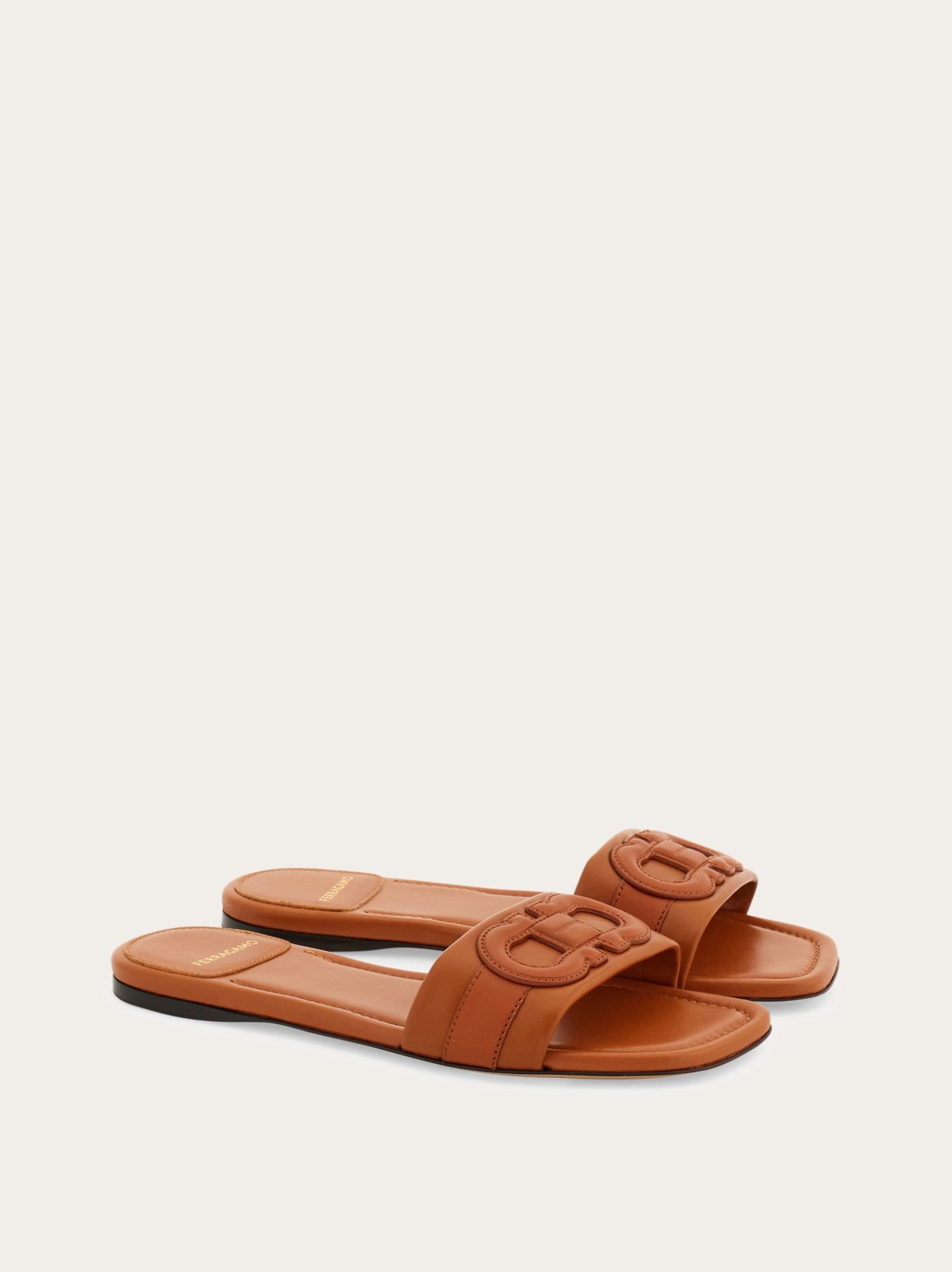 Ferragamo Flat slide with Gancini ornament - Image 5
